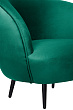 Мягкое кресло Small Benee Green V2 на черных ножках №4
