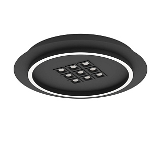 901191 Светодиодный потолочный светильник с регул тем-ры света BALAZOTE, 1X20,5W 9X0,9W(LED), ?380, 2700-6500K, 2300lm, сталь, черный/пластик, белый