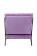 Низкое кресло с деревянными подлокотниками Mody Purple фиолетовое №2