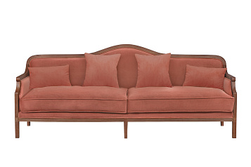 Диван с высокой спинкой для гостиниц Madesta Red V2