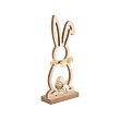 427849 Статуэтка Заяц BALMAHA, L120, B50, H270, дерево, натуральный, бежевый №0