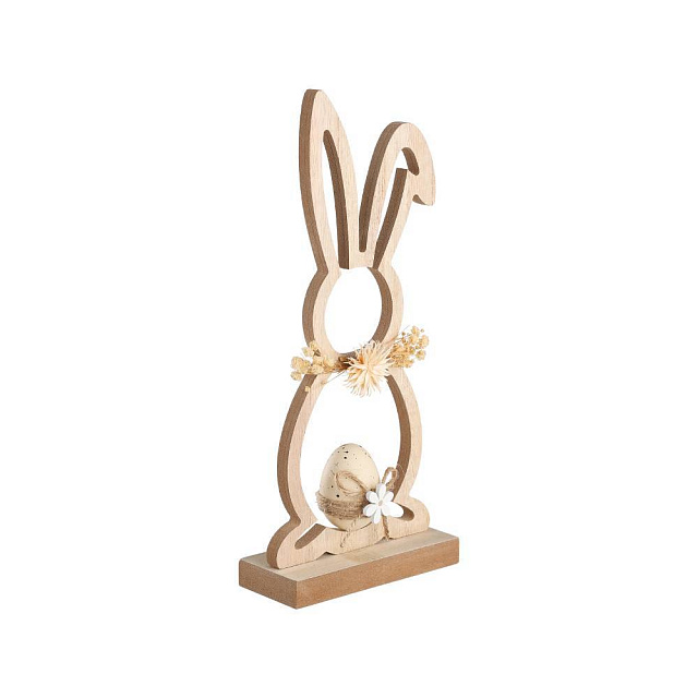 427849 Статуэтка Заяц BALMAHA, L120, B50, H270, дерево, натуральный, бежевый