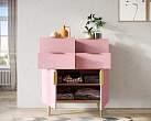 Большой комод с четырьмя ящиками и дверками "Line" LN17/GR1/pink №1