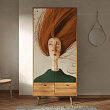 Шкаф двухстворчатый "Berber Art Рыжая девушка" арт BB16/Art1 №0