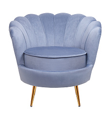 Низкое кресло ракушка Pearl Sky