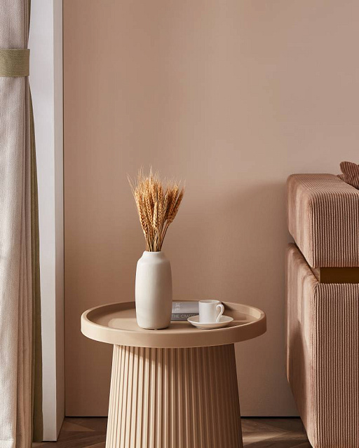 421396 Ваза декоративная LOVRAN, H200, керамика, бежевый