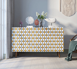 Комод "Berber" с двумя дверками и ящиками принт 22 арт BB17/Print_22