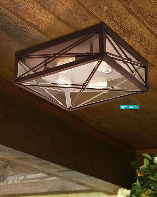 64752 Уличный настенно-потолочный светильник GAUDESI в Екатеринбурге 64752 Уличный настенно-потолочный светильник GAUDESI