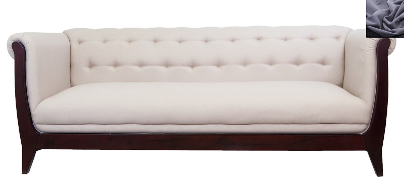 Классический диван Delvin темно серый