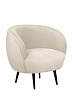 Мягкое кресло Benee Beige на черных ножках №0