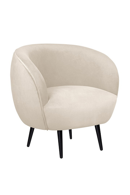 Мягкое кресло Benee Beige на черных ножках