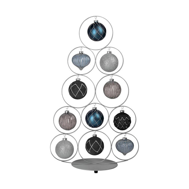 427417 Рождественское украшение в виде ели, BALLYMENA, H-660, металл, серебряный в Екатеринбурге 427417 Рождественское украшение в виде ели, BALLYMENA, H-660, металл, серебряный