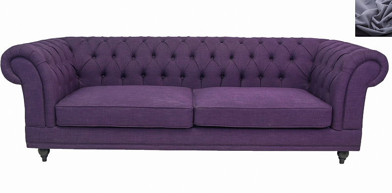 Диван мягкий арт-деко Neylan Purple серый в Екатеринбурге Диван мягкий арт-деко Neylan Purple серый