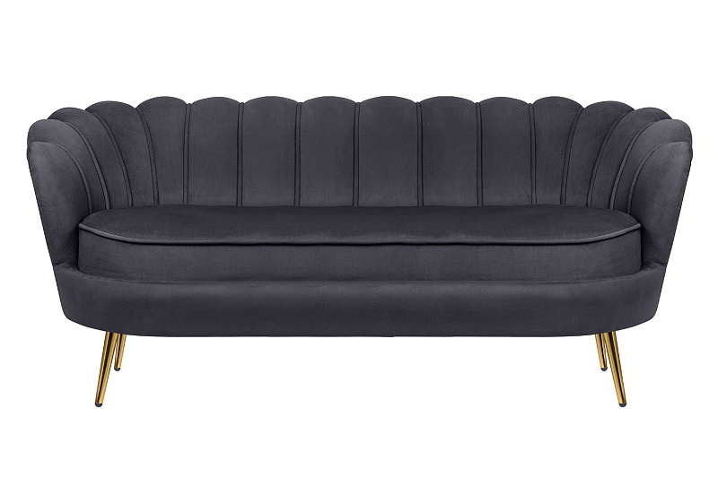 Трехместный диван ракушка для гостиниц Pearl Triple Black в Екатеринбурге Трехместный диван ракушка для гостиниц Pearl Triple Black