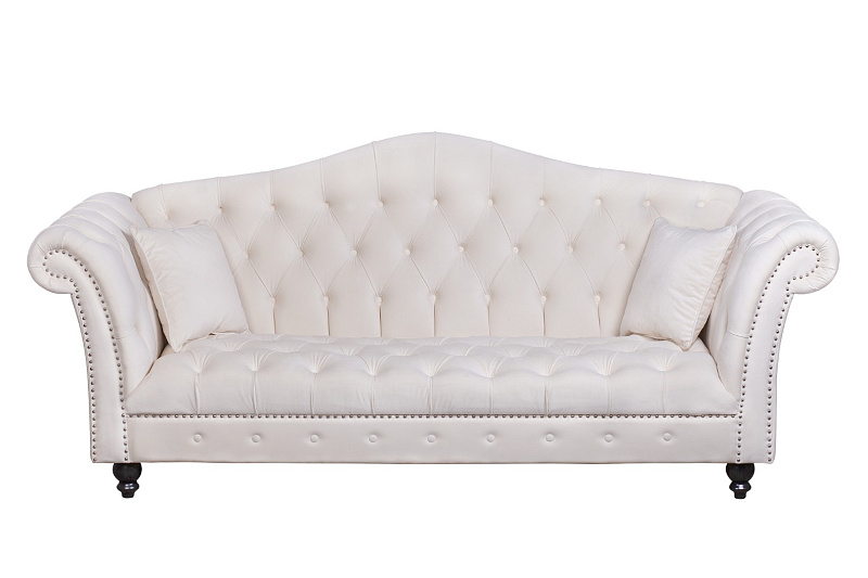 Диван с высокой спинкой для гостиниц Calee Beige