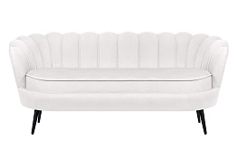 Диван ракушка Pearl Triple Beige на черных ножках в Екатеринбурге