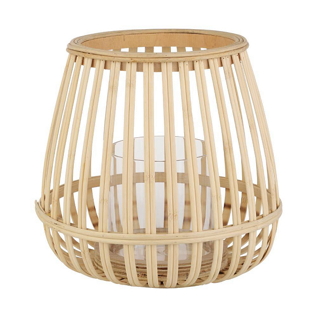 422084 Подсвечник BUNAWAN, B200, ?220, дерево, стекло, натуральный в Екатеринбурге 422084 Подсвечник BUNAWAN, B200, ?220, дерево, стекло, натуральный