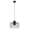 43627 Подвесной потолочный светильник (люстра) MILLIGAN, 1Х40W, E27, H1100, ?380, сталь, черный/белы