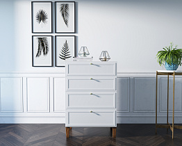 Комод "Andersen" вертикальный арт AN07WH