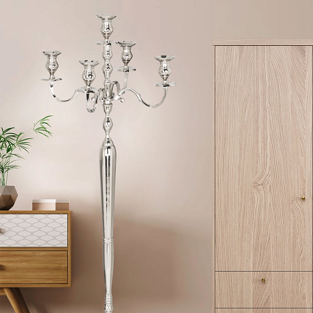 422413 Подсвечник MAXAAS L580, B300, H1550 алюминий, хром в Екатеринбурге 422413 Подсвечник MAXAAS L580, B300, H1550 алюминий, хром