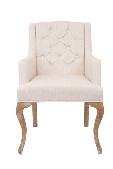 Мягкий стул с подлокотниками Deron White в Екатеринбурге Мягкий стул с подлокотниками Deron White