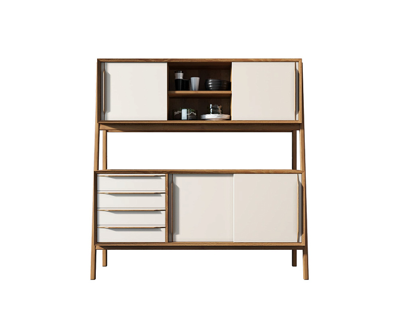 Буфет "Bruni white" широкий арт BR37WH