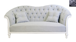 Французский диван для гостиниц Velina цвет серый