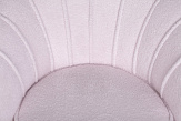 Низкое кресло ракушка Pearl Pink Boucle №5