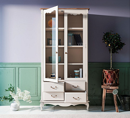 Шкаф "Leontina" для посуды высокий 4 ящика арт ST9355/4