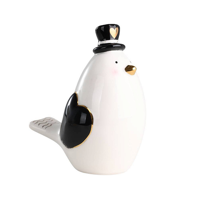 427923 Фигурка Птица LANDJUT L123, B77, H133 керамика, белый, черный, золотой в Екатеринбурге 427923 Фигурка Птица LANDJUT L123, B77, H133 керамика, белый, черный, золотой