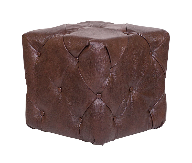Дизайнерский пуф Amrit Brown Leather