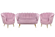 Комплект кресел и дивана ракушка Pearl Double Pink