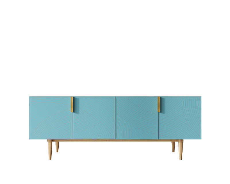 Комод под TV с четыремя дверками "Line" LN06/GR1/blue