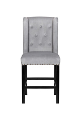 Дизайнерский полубарный стул Skipton Average Grey Velvet в Екатеринбурге