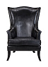 Кожаное кресло каминное Chester Black Leather