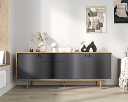 Комод с тремя дверками и тремя ящиками "Emerson" арт EM07/7024/L