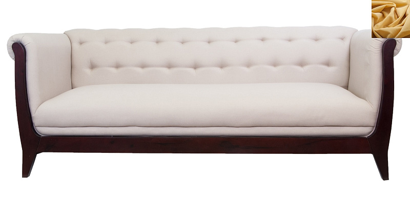 Классический диван Delvin цвет желтый в Екатеринбурге Классический диван Delvin цвет желтый