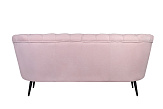 Дизайнерский диван Pearl Triple Pink на черных ножках №3