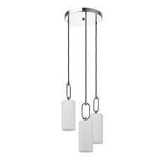 Подвес MAJANA, 3x40W(E27), сталь, хром/опаловое стекло, белый