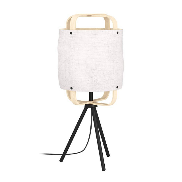 43934 Настольная лампа SURFLEET, 1X40W (E27), H515, сталь, черный / дерево, текстиль в Екатеринбурге 43934 Настольная лампа SURFLEET, 1X40W (E27), H515, сталь, черный / дерево, текстиль