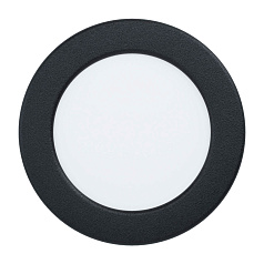 99157 Светодиодный встраиваемый светильник FUEVA 5, 5,5W (LED), ?117, ET26, 700lm, 4000K, сталь, черный/пл