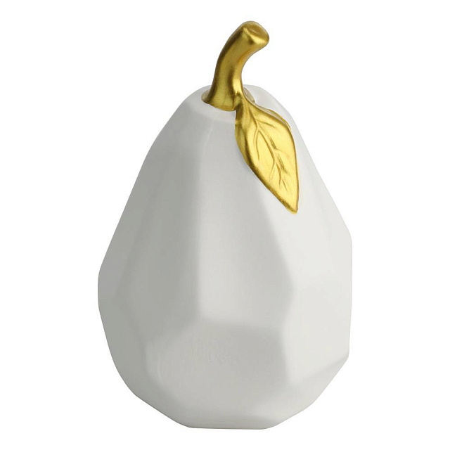 427002 Статуэтка Груша VALLEE, H160, ?100, керамика, белый, цвет латунь в Екатеринбурге 427002 Статуэтка Груша VALLEE, H160, ?100, керамика, белый, цвет латунь
