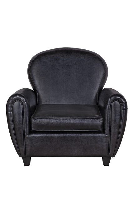Кресло кожаное широкое Flog черное в Екатеринбурге Кресло кожаное широкое Flog черное
