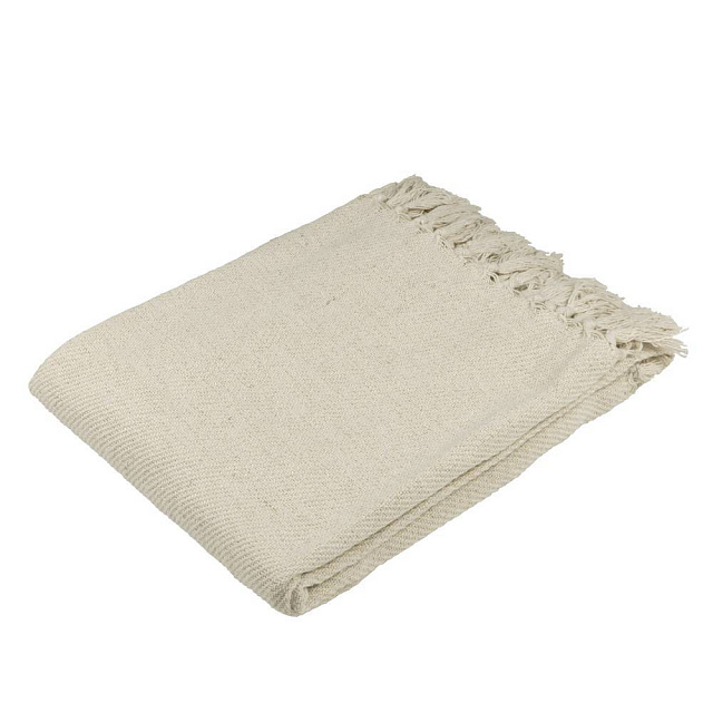 420306 Плед LONGLAC, L1300, B1700, 95 % хлопок, 5 % полиэстер, бежевый, золотой в Екатеринбурге 420306 Плед LONGLAC, L1300, B1700, 95 % хлопок, 5 % полиэстер, бежевый, золотой