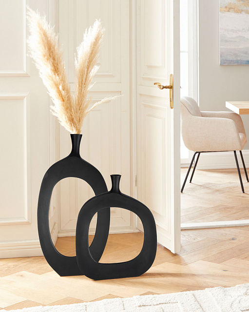 421313 Ваза напольная декоративная ANKAREFO, L385, B60, H785, алюминий, черный в Екатеринбурге 421313 Ваза напольная декоративная ANKAREFO, L385, B60, H785, алюминий, черный