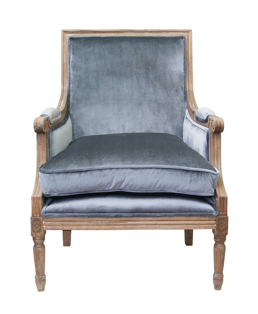 Классическое кресло Coolman Grey Velvet в Екатеринбурге Классическое кресло Coolman Grey Velvet