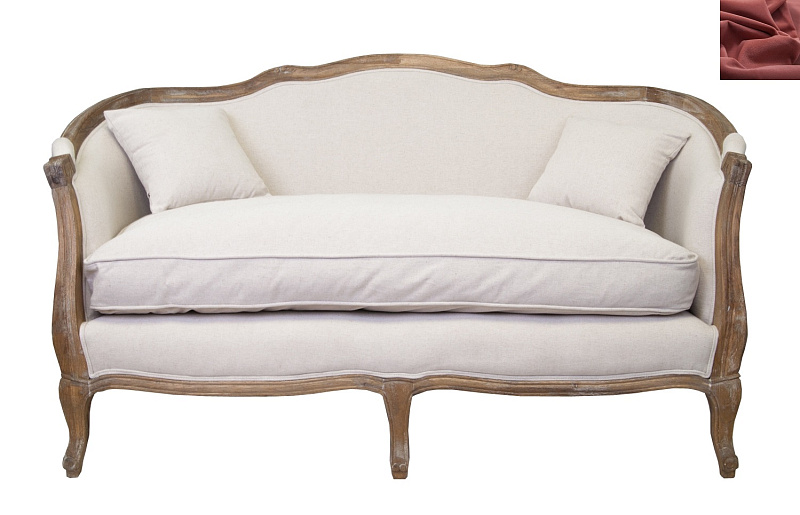 Диван ампир Darcy 2 цвет красный в Екатеринбурге Диван ампир Darcy 2 цвет красный