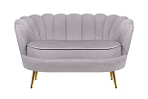 Диван ракушка Pearl Double Grey №0