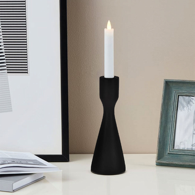 422099 Подсвечник JELLICOE, B190, ?70, дерево, сталь, черный в Екатеринбурге 422099 Подсвечник JELLICOE, B190, ?70, дерево, сталь, черный