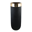 428194 Ваза декоративная SKHIRA, ?460, H-1200, стекловолокно, черный, золото №0